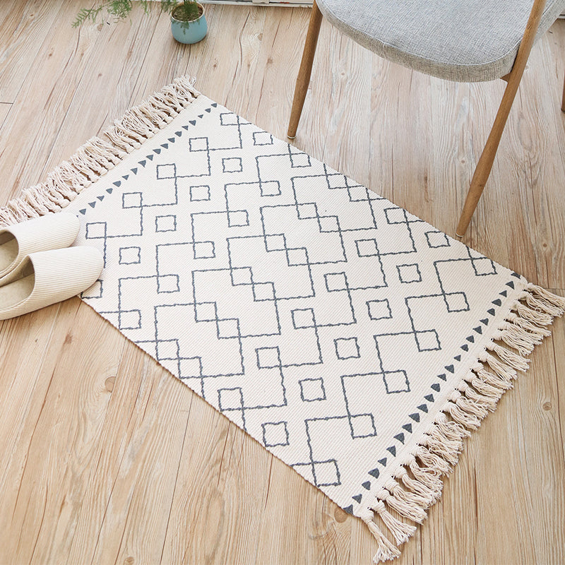 Chic Eclectic Indoor Rug Multi Colored Seamless Pattern Carpet Pet Friendly Rug for Room Grey 2' x 4'3" Clearhalo 'Area Rug' 'Bohemian' 'Rugs' Rug' 2070312