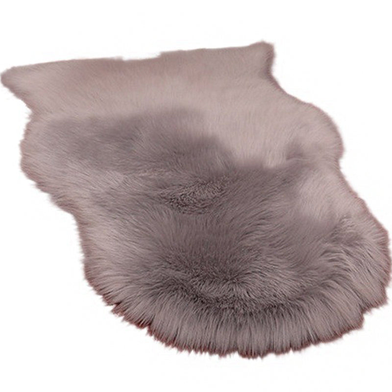 Fluffy Plain Rug Multi-Color Relaxing Rug Synthetic Wool Anti-Slip Backing Stain Resistant Washable Area Rug for Home Clearhalo 'Area Rug' 'Casual' 'Rugs' Rug' 2070347