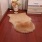 Fluffy Plain Rug Multi-Color Relaxing Rug Synthetic Wool Anti-Slip Backing Stain Resistant Washable Area Rug for Home Khaki Clearhalo 'Area Rug' 'Casual' 'Rugs' Rug' 2070355
