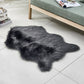 Multicolor Solid Foot Rug Artificial Wool Comfort Rug Pet Friendly Anti-Slip Backing Stain Resistant Carpet for Bedroom Dark Gray Clearhalo 'Area Rug' 'Casual' 'Rugs' Rug' 2070369