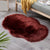 Shag Natural Indoor Rug Multi Colored Plain Rug Pet Friendly Stain Resistant Non-Slip Area Carpet for Room Burgundy 2' x 2'11" Clearhalo 'Area Rug' 'Casual' 'Rugs' Rug' 2070379