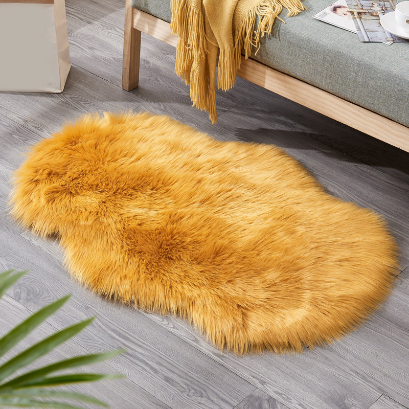 Shag Natural Indoor Rug Multi Colored Plain Rug Pet Friendly Stain Resistant Non-Slip Area Carpet for Room Camel 2' x 2'11" Clearhalo 'Area Rug' 'Casual' 'Rugs' Rug' 2070380