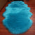 Multi-Colored Bedroom Foot Rug Casual Plain Rug Faux Fur Machine Washable Stain Resistant Non-Slip Backing Area Rug Lake Blue Clearhalo 'Area Rug' 'Casual' 'Rugs' Rug' 2070398