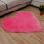 Fluffy Casual Indoor Rug Multi Colored Plain Carpet Washable Non-Slip Pet Friendly Rug for Living Room Dark Pink Clearhalo 'Area Rug' 'Casual' 'Rugs' Rug' 2070450