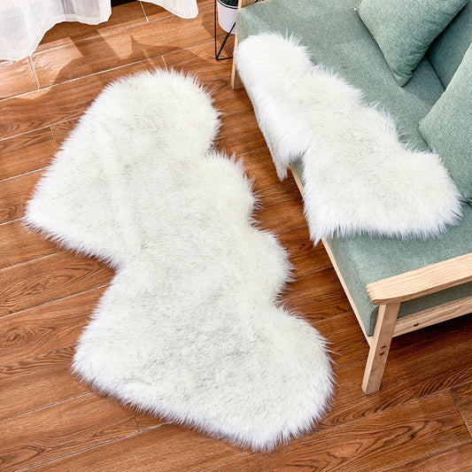 Double-Heart Shaped Modern Rug Multicolor Plain Carpet Stain Resistant Pet Friendly Non-Slip Backing Rug for Living Room Clearhalo 'Area Rug' 'Casual' 'Rugs' Rug' 2070472