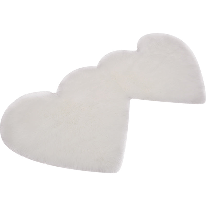 Symmetric Loving Heart Plain Rug Multi Colored Casual Style Carpet Shag Pet Friendly Stain Resistant Anti-Slip Rug for Door Clearhalo 'Area Rug' 'Casual' 'Rugs' Rug' 2070494