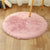 Comfort Girls Room Foot Rug Multicolor Plain Carpet Shag Pet Friendly Machine Washable Non-Slip Rug Nude Pink Clearhalo 'Area Rug' 'Casual' 'Rugs' Rug' 2070547