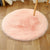 Comfort Girls Room Foot Rug Multicolor Plain Carpet Shag Pet Friendly Machine Washable Non-Slip Rug Pearl Pink Clearhalo 'Area Rug' 'Casual' 'Rugs' Rug' 2070550