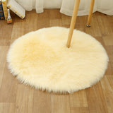 Comfort Girls Room Foot Rug Multicolor Plain Carpet Shag Pet Friendly Machine Washable Non-Slip Rug Beige Clearhalo 'Area Rug' 'Casual' 'Rugs' Rug' 2070554