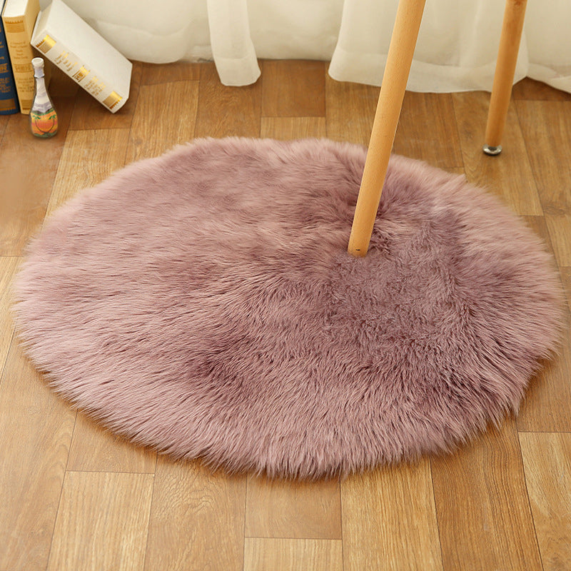Comfort Girls Room Foot Rug Multicolor Plain Carpet Shag Pet Friendly Machine Washable Non-Slip Rug Purple Clearhalo 'Area Rug' 'Casual' 'Rugs' Rug' 2070558