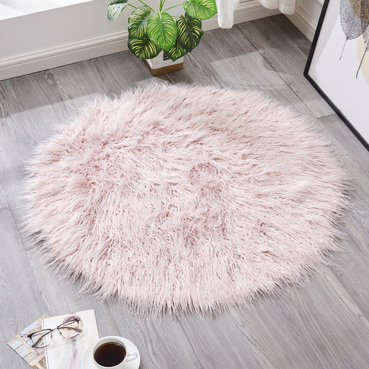 Relaxing Plain Rug Multi Colored Fluffy Rug Anti-Slip Washable Pet Friendly Area Carpet for Front Door Pink Clearhalo 'Area Rug' 'Casual' 'Rugs' Rug' 2070570