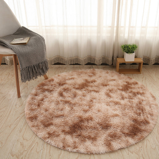 Chic Multicolor Nordic Style Rug Shag Tie Dye Rug Machine Washable Anti-Slip Backing Stain Resistant Carpet for Home Decoration Camel Clearhalo 'Area Rug' 'Casual' 'Rugs' Rug' 2070576