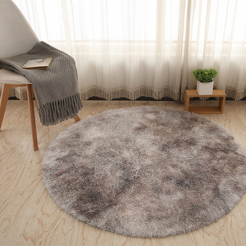 Chic Multicolor Nordic Style Rug Shag Tie Dye Rug Machine Washable Anti-Slip Backing Stain Resistant Carpet for Home Decoration Light Gray Clearhalo 'Area Rug' 'Casual' 'Rugs' Rug' 2070584