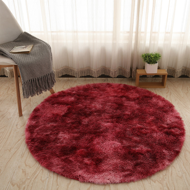 Chic Multicolor Nordic Style Rug Shag Tie Dye Rug Machine Washable Anti-Slip Backing Stain Resistant Carpet for Home Decoration Red Clearhalo 'Area Rug' 'Casual' 'Rugs' Rug' 2070585