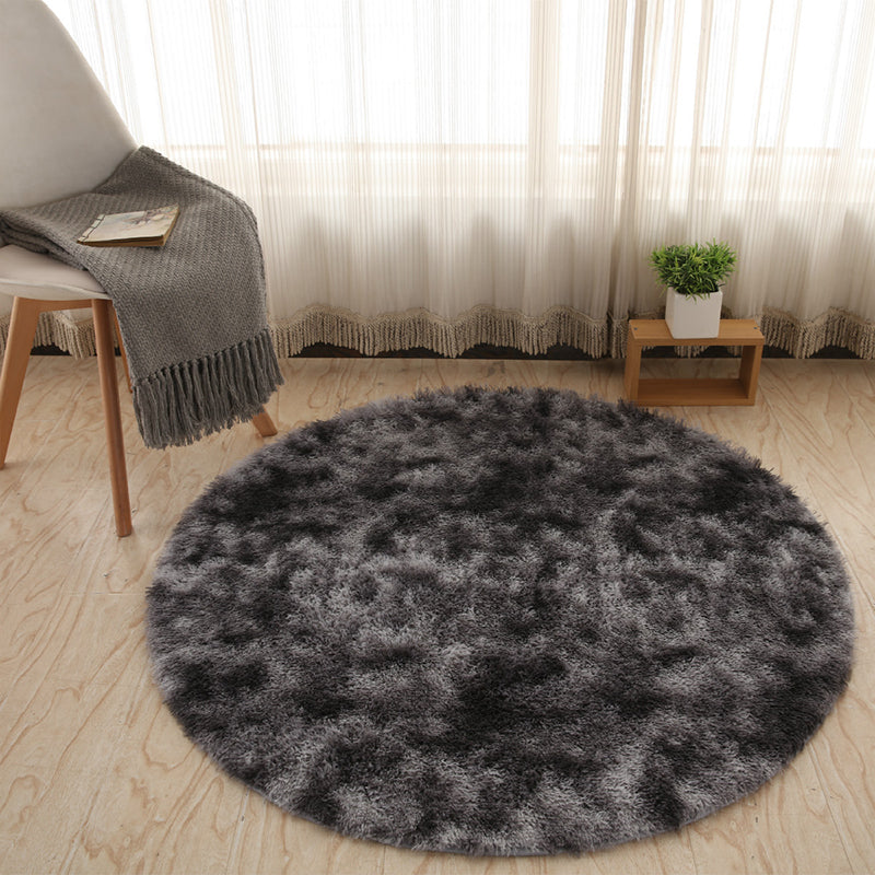 Chic Multicolor Nordic Style Rug Shag Tie Dye Rug Machine Washable Anti-Slip Backing Stain Resistant Carpet for Home Decoration Dark Gray Clearhalo 'Area Rug' 'Casual' 'Rugs' Rug' 2070587