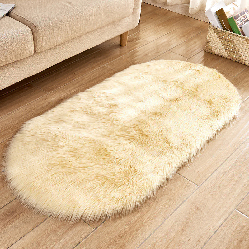 Stylish Plain Rug Multi Color Natural Carpet Fluffy Stain Resistant Pet Friendly Anti-Slip Backing Rug for Living Room Beige Clearhalo 'Area Rug' 'Casual' 'Rugs' Rug' 2070592