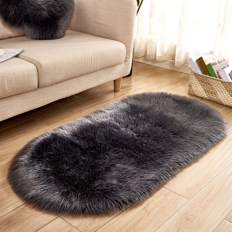 Stylish Plain Rug Multi Color Natural Carpet Fluffy Stain Resistant Pet Friendly Anti-Slip Backing Rug for Living Room Dark Gray Clearhalo 'Area Rug' 'Casual' 'Rugs' Rug' 2070602