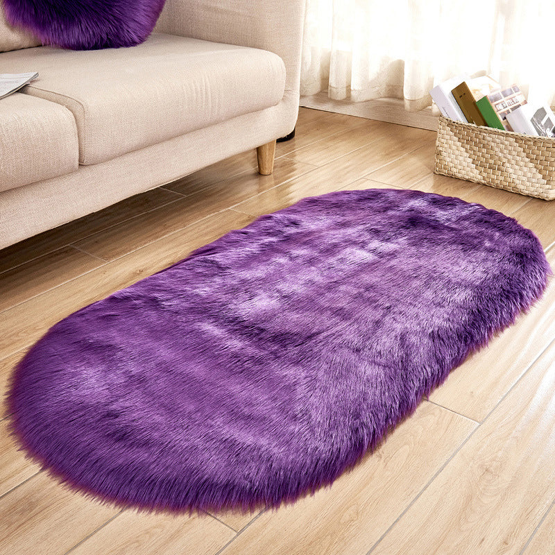 Stylish Plain Rug Multi Color Natural Carpet Fluffy Stain Resistant Pet Friendly Anti-Slip Backing Rug for Living Room Purple Clearhalo 'Area Rug' 'Casual' 'Rugs' Rug' 2070607