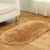 Rug Faux Fur Minimalist Carpet Non-Slip Pet Friendly Stain Resistant Rug for Sitting Room Cameo Brown Clearhalo 'Area Rug' 'Casual' 'Rugs' Rug' 2070614