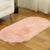 Rug Faux Fur Minimalist Carpet Non-Slip Pet Friendly Stain Resistant Rug for Sitting Room Pearl Pink Clearhalo 'Area Rug' 'Casual' 'Rugs' Rug' 2070621