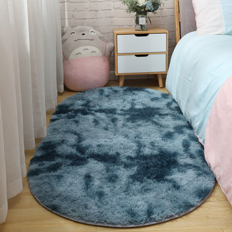 Causal Tie Dye Rug Multicolored Fluffy Area Rug Stain Resistant Pet Friendly Carpet for Bedroom Gray Blue Clearhalo 'Area Rug' 'Casual' 'Rugs' Rug' 2070639