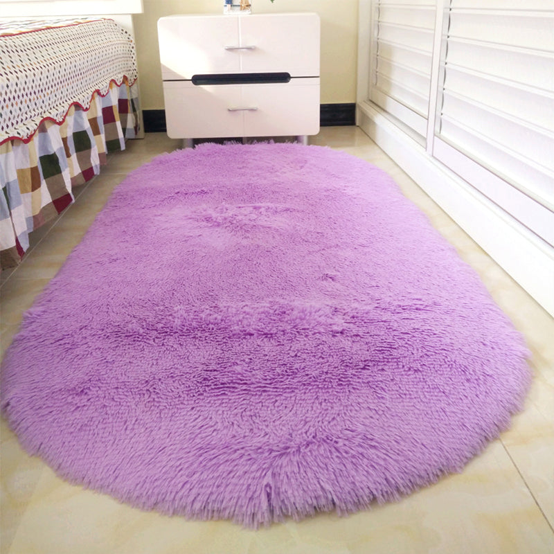 Relaxing Bedroom Foot Rug Multi Color Plain Carpet Shag Washable Pet Friendly Indoor Rug Clearhalo 'Area Rug' 'Casual' 'Rugs' Rug' 2070653