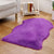 Shaggy Plain Rug Multi-Color Scandinavian Carpet Faux Fur Machine Washable Non-Slip Backing Pet Friendly Rug for Home Dark Purple 3'3" x 5'11" Clearhalo 'Area Rug' 'Casual' 'Rugs' Rug' 2070680