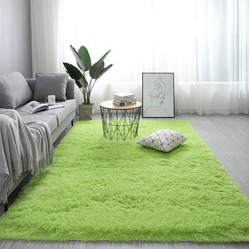 Comfort Plain Rug Multicolor Faux Wool Rug Stain Resistant Pet Friendly Anti-Slip Carpet for Home Decoration Olive Green Clearhalo 'Area Rug' 'Casual' 'Rugs' Rug' 2070715
