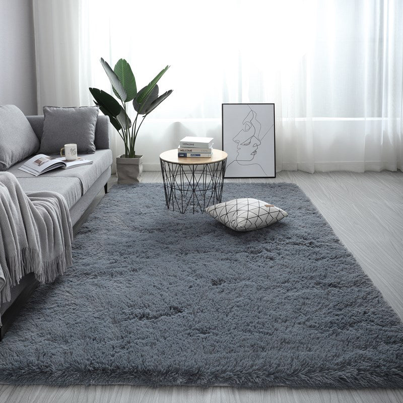 Comfort Plain Rug Multicolor Faux Wool Rug Stain Resistant Pet Friendly Anti-Slip Carpet for Home Decoration Grey Clearhalo 'Area Rug' 'Casual' 'Rugs' Rug' 2070716