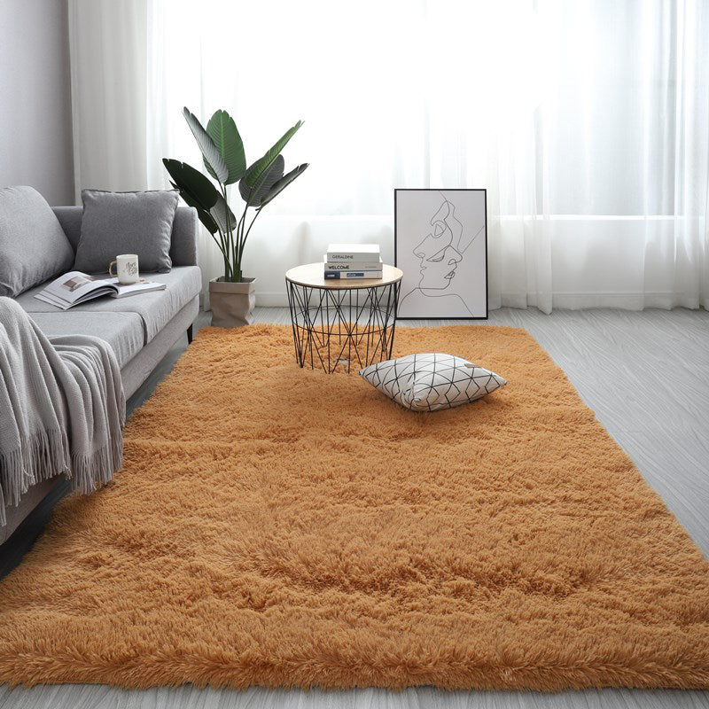 Comfort Plain Rug Multicolor Faux Wool Rug Stain Resistant Pet Friendly Anti-Slip Carpet for Home Decoration Khaki Clearhalo 'Area Rug' 'Casual' 'Rugs' Rug' 2070717