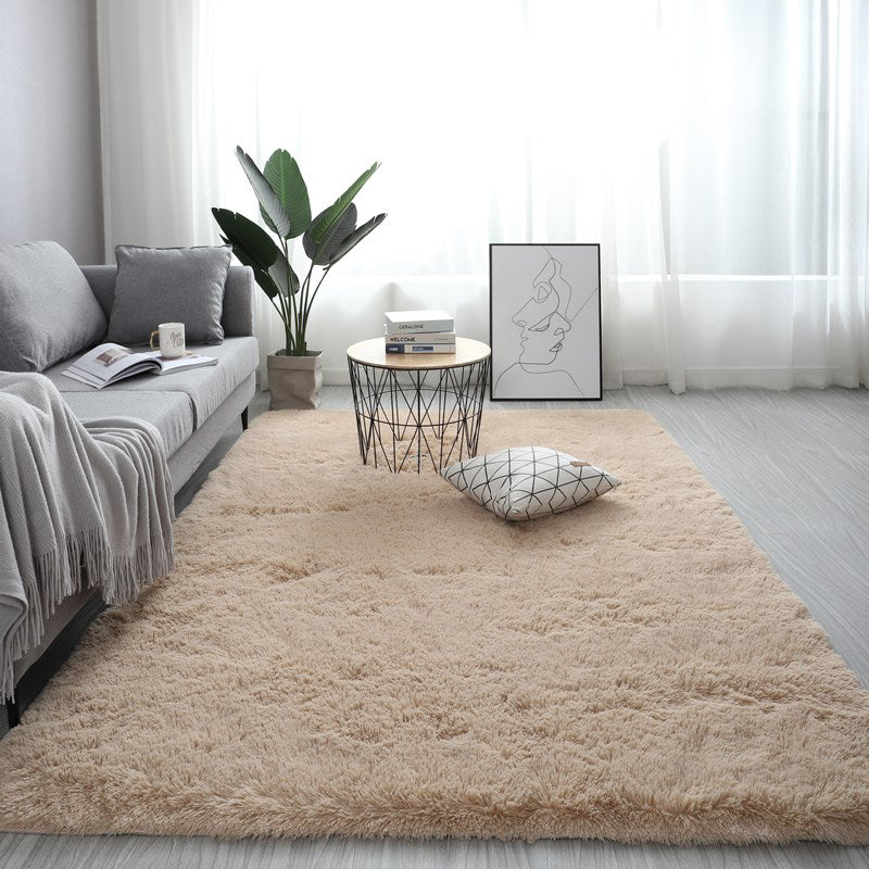 Comfort Plain Rug Multicolor Faux Wool Rug Stain Resistant Pet Friendly Anti-Slip Carpet for Home Decoration Light Camel Clearhalo 'Area Rug' 'Casual' 'Rugs' Rug' 2070719