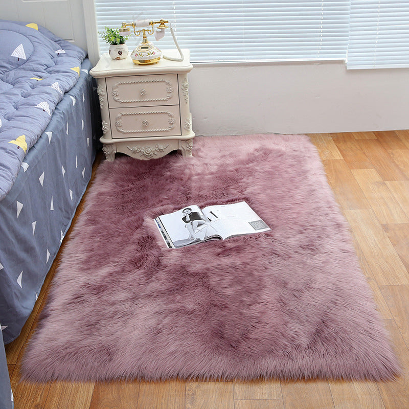 Decorative Calming Indoor Rug Multi Colored Plain Rug Stain Resistant Anti-Slip Machine Washable Carpet for Bedroom Purple Clearhalo 'Area Rug' 'Casual' 'Rugs' Rug' 2070728