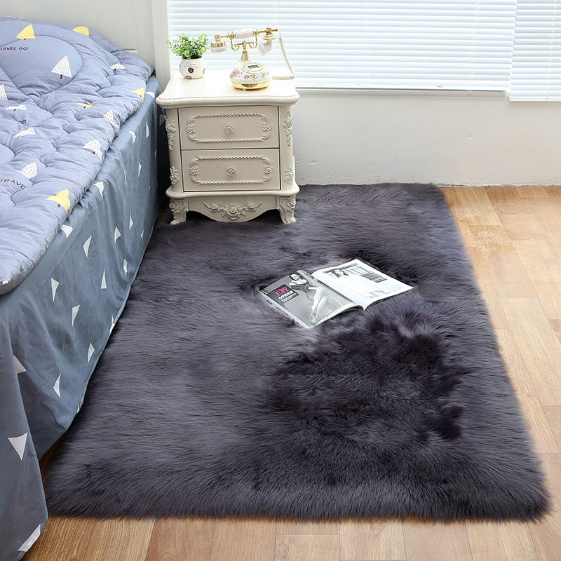 Decorative Calming Indoor Rug Multi Colored Plain Rug Stain Resistant Anti-Slip Machine Washable Carpet for Bedroom Dark Gray Clearhalo 'Area Rug' 'Casual' 'Rugs' Rug' 2070732