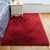 Decorative Calming Indoor Rug Multi Colored Plain Rug Stain Resistant Anti-Slip Machine Washable Carpet for Bedroom Burgundy Clearhalo 'Area Rug' 'Casual' 'Rugs' Rug' 2070734