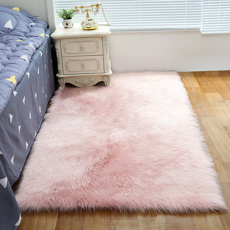 Decorative Calming Indoor Rug Multi Colored Plain Rug Stain Resistant Anti-Slip Machine Washable Carpet for Bedroom Light Pink Clearhalo 'Area Rug' 'Casual' 'Rugs' Rug' 2070735