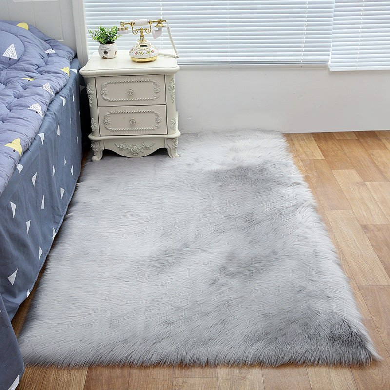 Decorative Calming Indoor Rug Multi Colored Plain Rug Stain Resistant Anti-Slip Machine Washable Carpet for Bedroom Grey Clearhalo 'Area Rug' 'Casual' 'Rugs' Rug' 2070744
