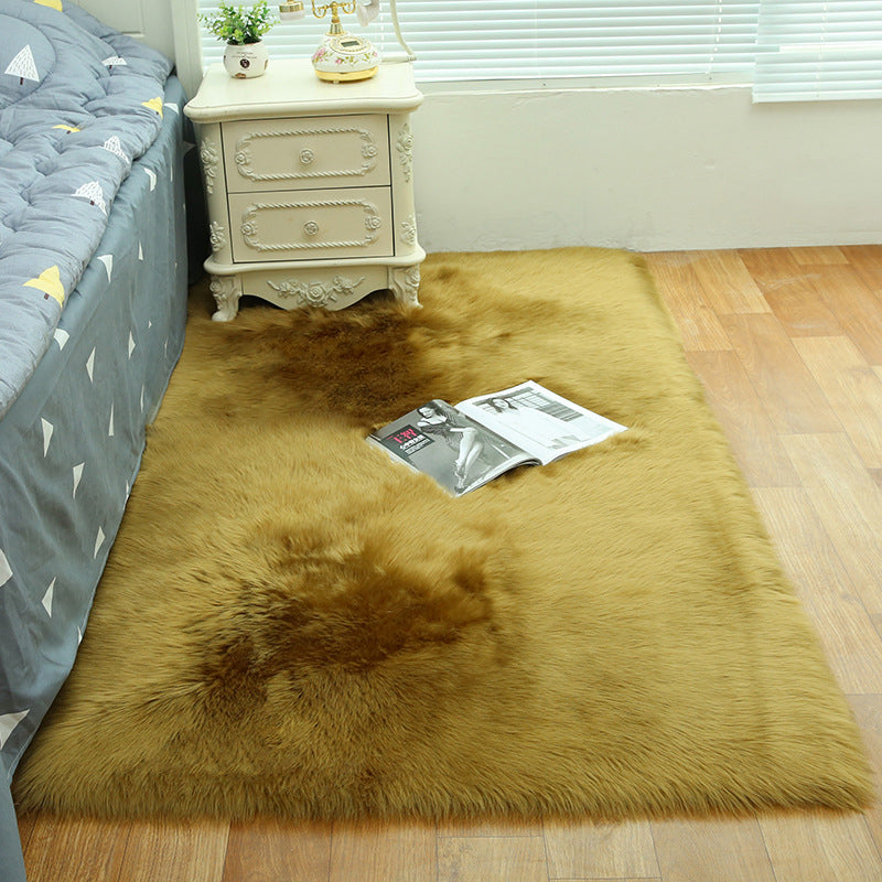 Shag Plain Rug Multi Color Simple Area Carpet Polypropylene Washable Anti-Slip Stain Resistant Rug for Room Army Green Clearhalo 'Area Rug' 'Casual' 'Rugs' Rug' 2070773