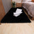 Multicolor Bedroom Rug Casual Plain Carpet Fluffy Non-Slip Backing Washable Pet Friendly Indoor Rug Black Clearhalo 'Area Rug' 'Casual' 'Rugs' Rug' 2070788