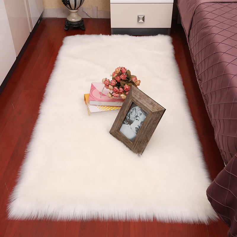 Fashionable Minimalist Rug Multi Colored Plain Rug Stain Resistant Pet Friendly Carpet for Bedroom White Clearhalo 'Area Rug' 'Casual' 'Rugs' Rug' 2070806
