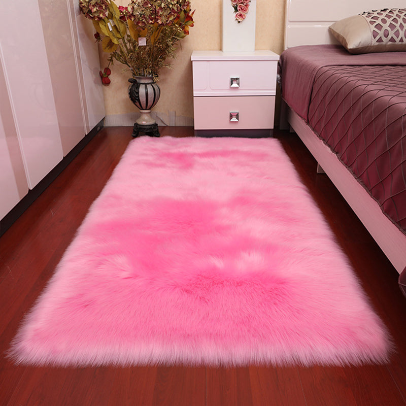 Fashionable Minimalist Rug Multi Colored Plain Rug Stain Resistant Pet Friendly Carpet for Bedroom Pink 2'7" x 5'3" Clearhalo 'Area Rug' 'Casual' 'Rugs' Rug' 2070810