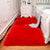 Scandinavian Bedroom Area Rug Multi-Color Plain Rug Faux Wool Washable Non-Slip Pet Friendly Rug Red Clearhalo 'Area Rug' 'Casual' 'Rugs' Rug' 2070814
