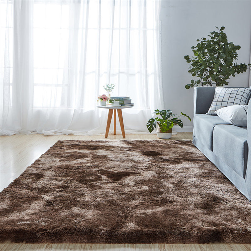 Pretty Casual Rug Multicolor Plain Area Carpet Non-Slip Backing Stain Resistant Washable Rug for Living Room Coffee Clearhalo 'Area Rug' 'Casual' 'Rugs' Rug' 2070896