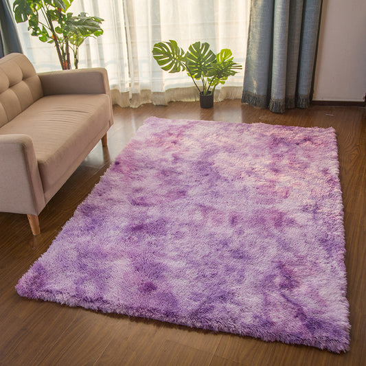Multi Color Plain Rug Fluffy Scandinavian Carpet Pet Friendly Washable Rug for Great Room Purple Clearhalo 'Area Rug' 'Casual' 'Rugs' Rug' 2070927