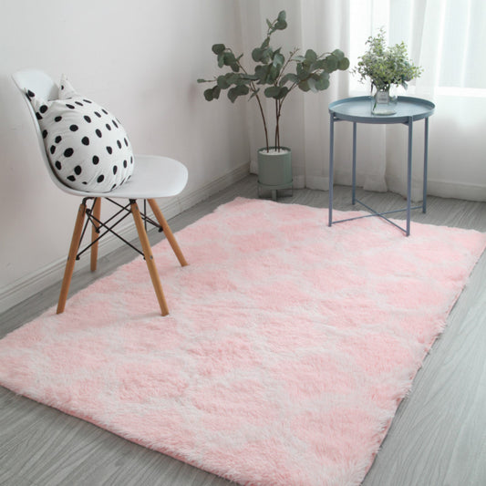 Fancy Modern Indoor Rug Multi-Color Quatrefoil Pattern Carpet Washable Pet Friendly Non-Slip Rug for Home Decor Pink Clearhalo 'Area Rug' 'Casual' 'Rugs' Rug' 2070945
