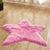 Star Shaped Plain Rug Multi Color Modern Carpet Faux Wool Pet Friendly Machine Washable Anti-Slip Backing Rug for Room Rose Red 2' x 2' Clearhalo 'Area Rug' 'Casual' 'Rugs' Rug' 2070954