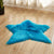 Star Shaped Plain Rug Multi Color Modern Carpet Faux Wool Pet Friendly Machine Washable Anti-Slip Backing Rug for Room Dark Blue 2' x 2' Clearhalo 'Area Rug' 'Casual' 'Rugs' Rug' 2070964