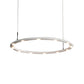 1/2 Tiers Ring Chandelier Light Modern Acrylic Black/White Bedroom LED Hanging Light in Warm/White Light Clearhalo 'Ceiling Lights' 'Chandeliers' 'Modern Chandeliers' 'Modern' Lighting' 207599