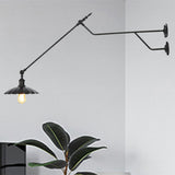 Metal Matte Black Sconce Lamp Barn/Saucer 1-Light Industrial Wall Mounted Lighting for Indoor Black Saucer Clearhalo 'Art deco wall lights' 'Cast Iron' 'Glass' 'Industrial wall lights' 'Industrial' 'Middle century wall lights' 'Modern' 'Rustic wall lights' 'Tiffany' 'Traditional wall lights' 'Wall Lamps & Sconces' 'Wall Lights' Lighting' 207624