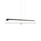 Rectangular Pendant Lighting Modern Acrylic Black/White LED Ceiling Lamp for Dining Room in Warm/White Light, 27.5"/35.5"/43" Wide Clearhalo 'Ceiling Lights' 'Modern Pendants' 'Modern' 'Pendant Lights' 'Pendants' Lighting' 207783