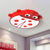Cartoon Slim Ceiling Mount Light Ladybug Acrylic & Metal Ceiling Lamp for Baby Room Red Clearhalo 'Ceiling Lights' 'Close To Ceiling Lights' 'Close to ceiling' 'Flush mount' Lighting' 207807